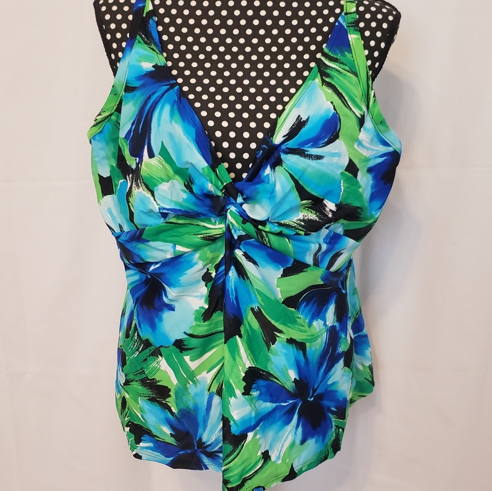 Sunsets Separates Colorful Floral Swimsuit Top NWT - Picture 7 of 10